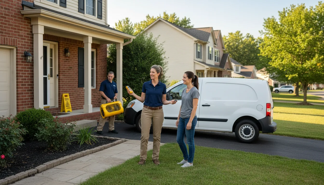 Water restoration image for Dehumidification And Cleanup Services in Whitesboro, OK